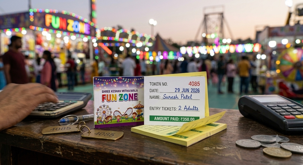 Multicolor - Fun Zone Token Ticket
